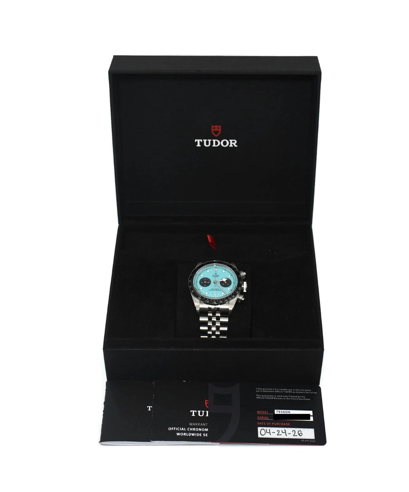 Tudor Black Bay Flamingo Stainless Steel Watch 79360N