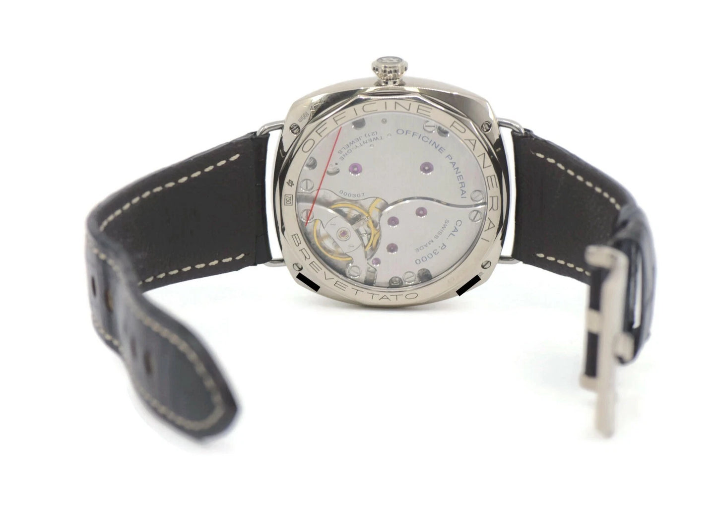 Panerai Radiomir 3 Day 18K White Gold Watch PAM376