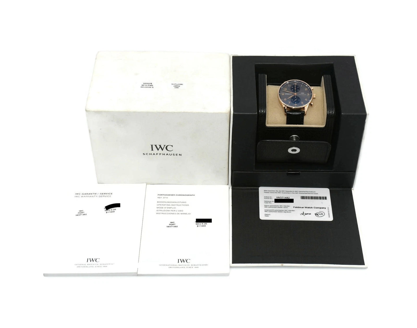 IWC Portuguese Chronograph 18K Rose Gold Watch IW371482
