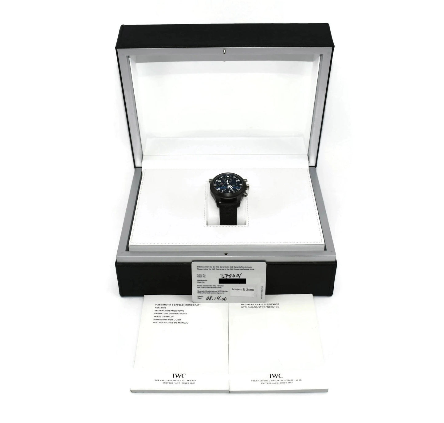 IWC Pilot Double Chronograph Ceramic Watch IW378601