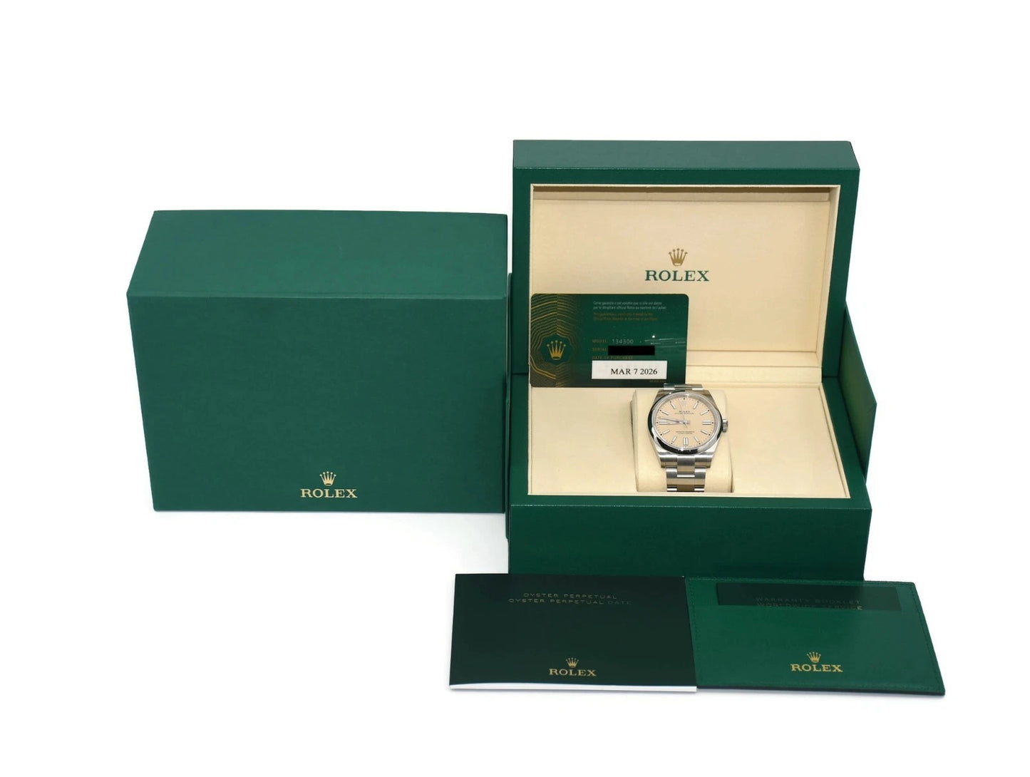 Rolex Oyster Perpetual 41 Beige Stainless Steel Watch 134300