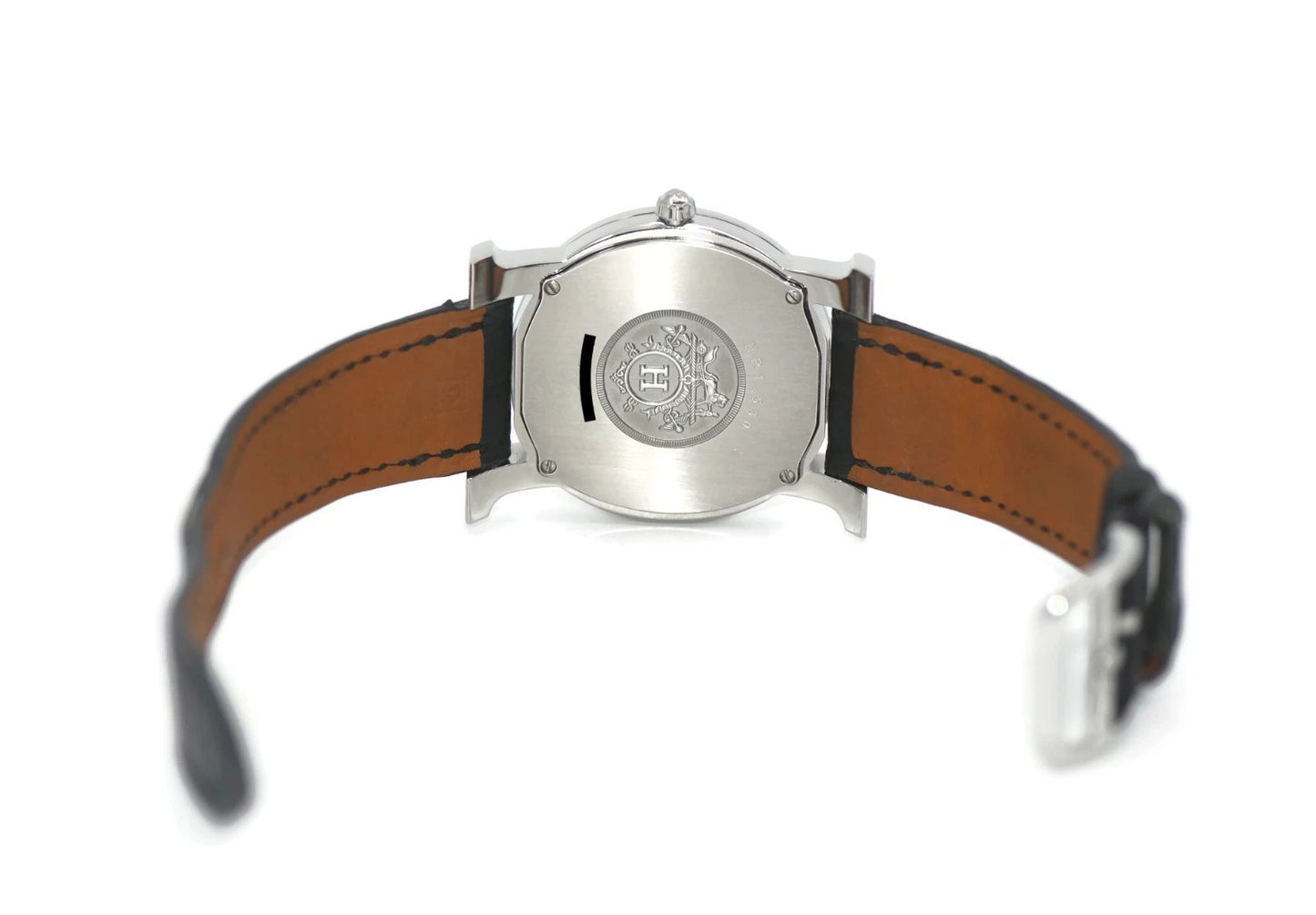 Hermes Heure Diamond Stainless Steel Watch HR1.530