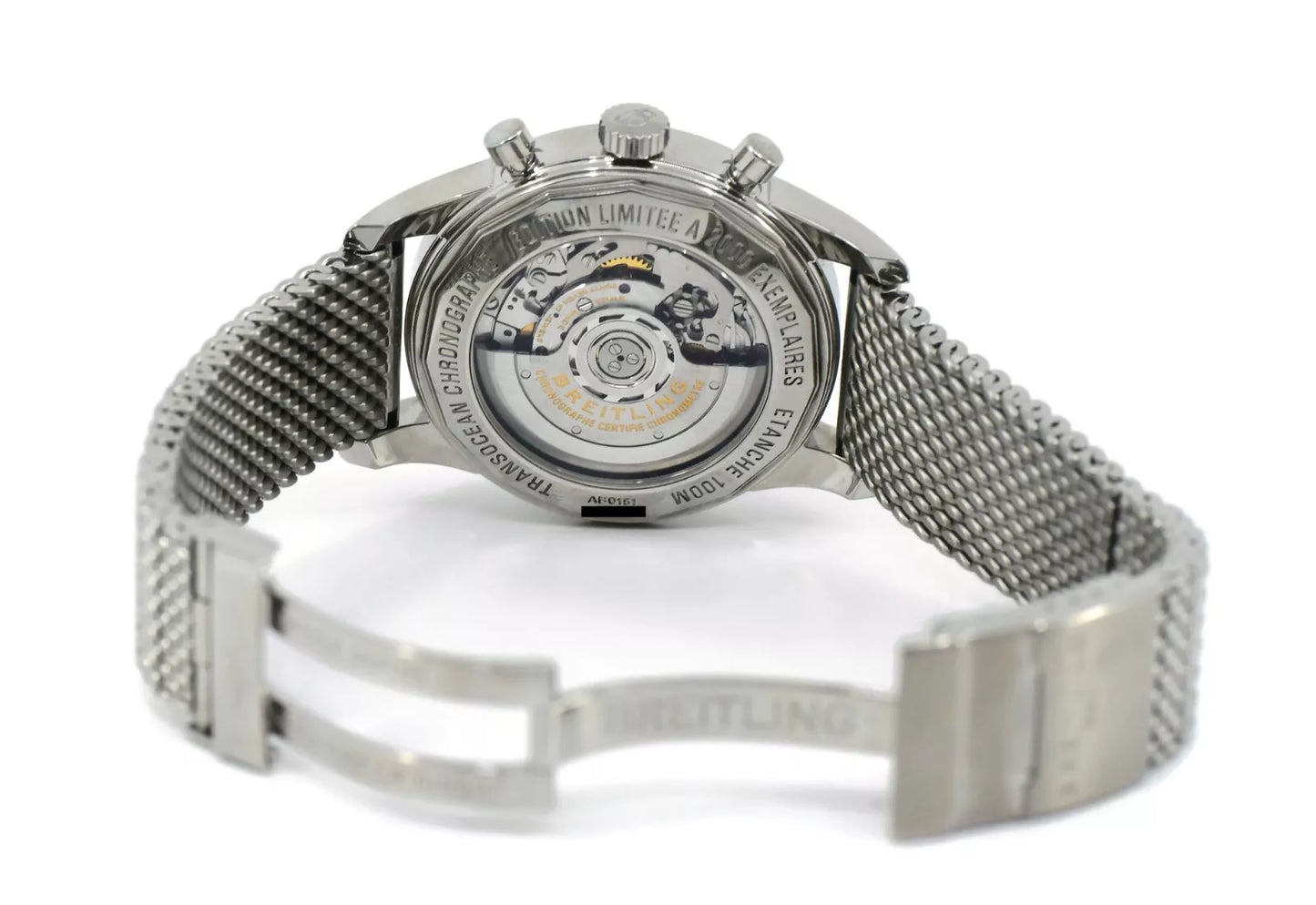 Breitling Transocean Chronograph Stainless Steel Watch AB0151