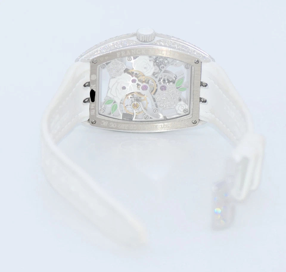Franck Muller Vanguard Flower Diamond 18K White Gold Watch V35S6SQT