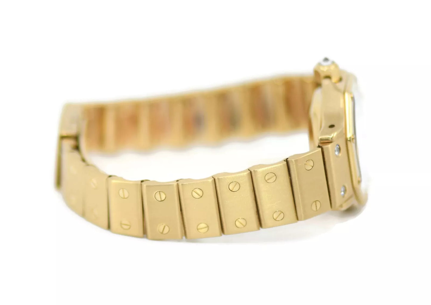 Cartier Santos Octagon Diamond 18K Yellow Gold Watch