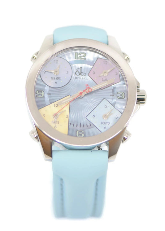 Jacob & Co 5 Time Zone Stainless Steel Watch JCM-23