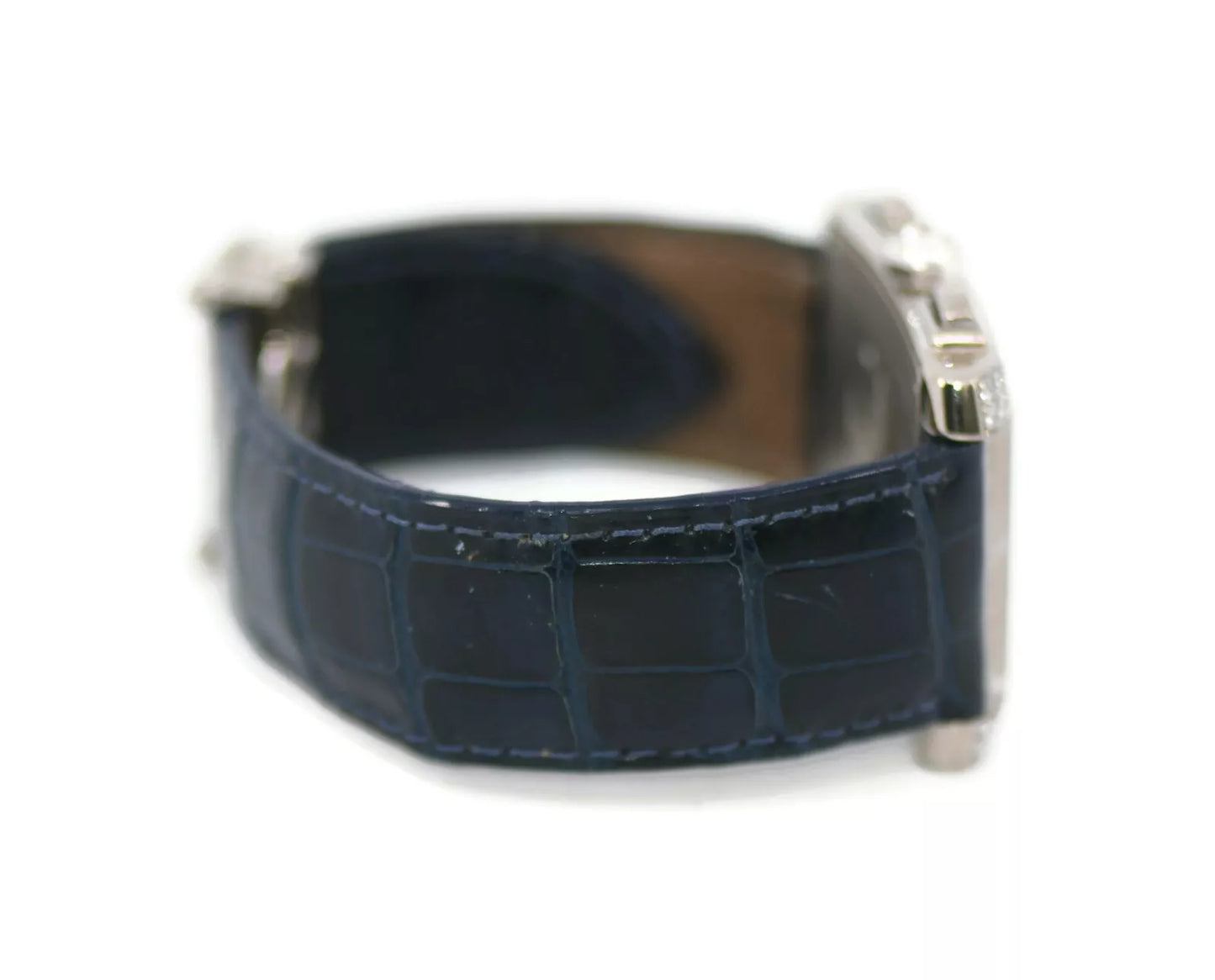 Cartier Tank Chronoflex Diamond 18K White Gold Watch 2367