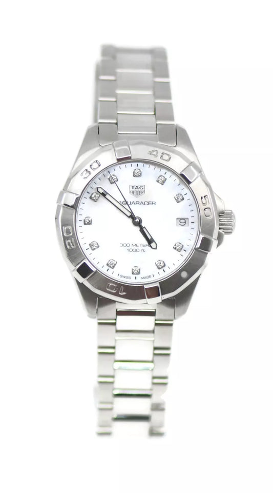 Tag Heuer Aquaracer Diamond Stainless Steel Watch WBD1314