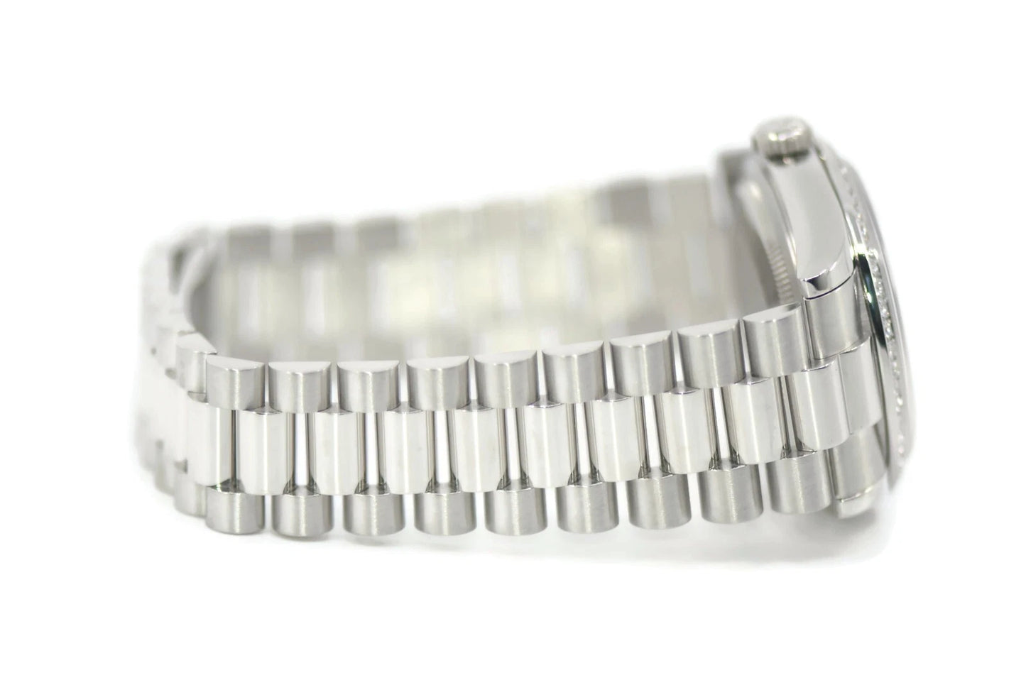 Rolex Day Date Diamond Meteorite Platinum Watch 118346