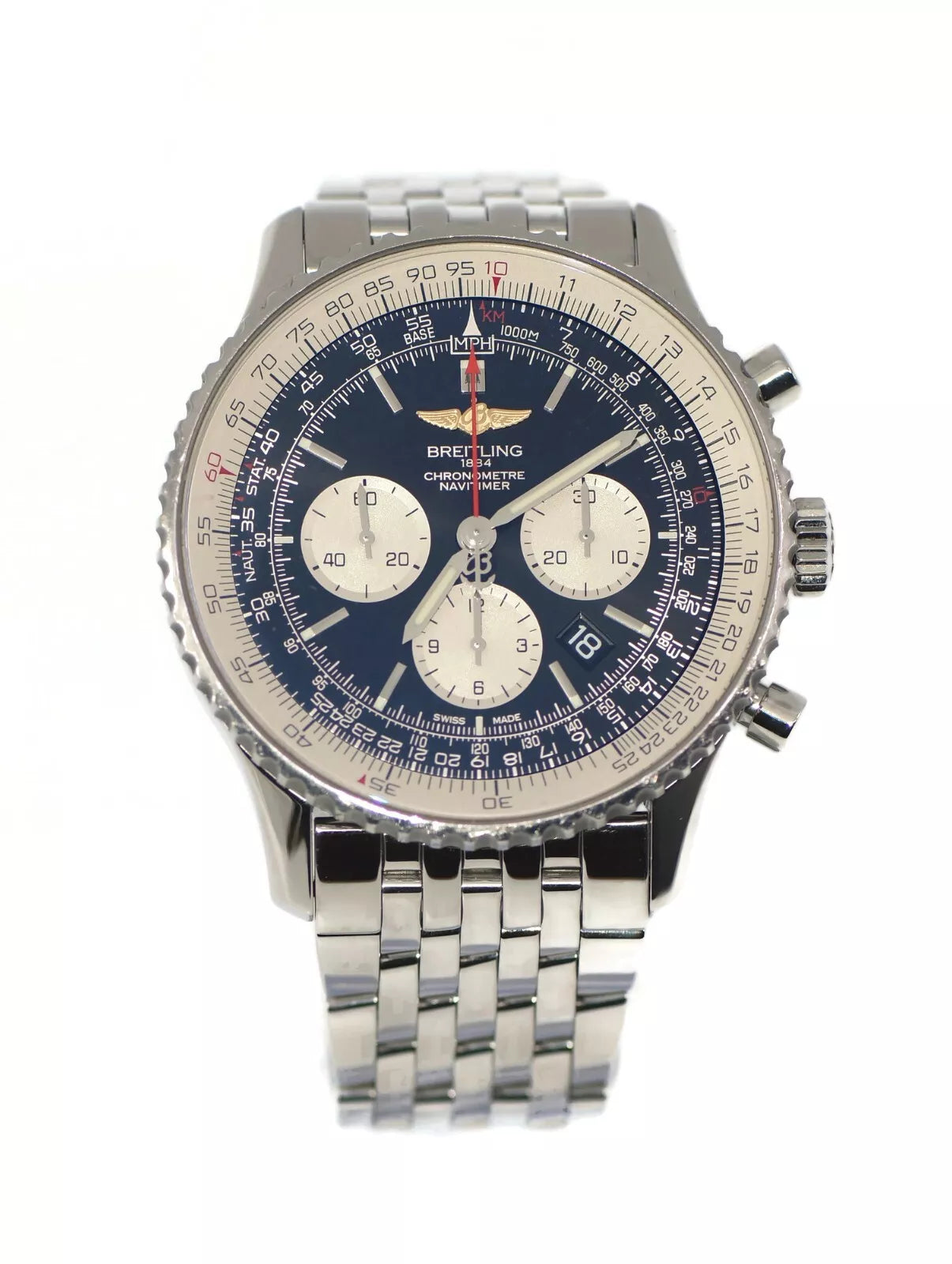 Breitling Navitimer B01 Chronograph Stainless Steel Watch AB0127
