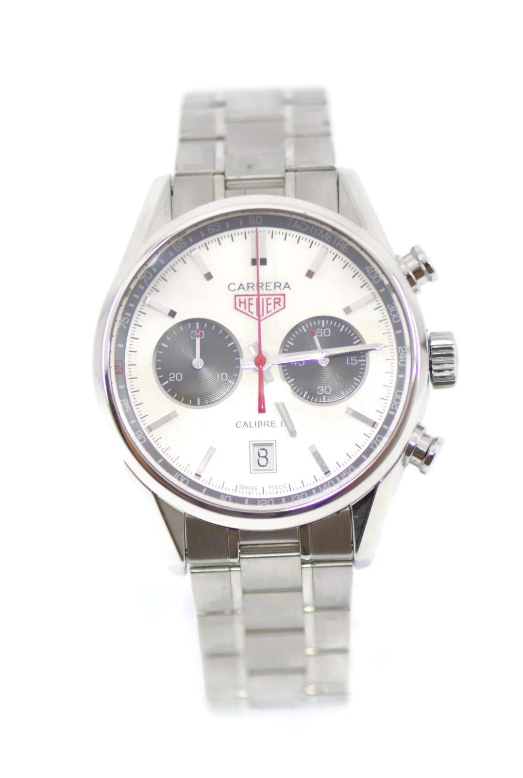 Tag Heuer Carrera Cal 17 Chronograph Stainless Steel Watch CV2119