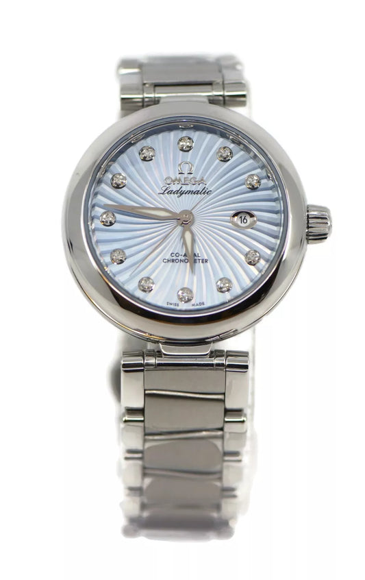 Omega De Ville Lady Matic Diamond Stainless Steel Watch 425.30.34.20.57.002
