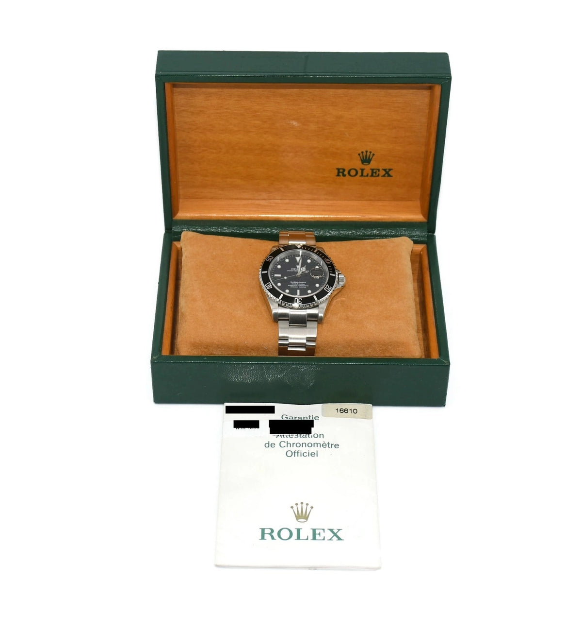 Rolex Submariner Stainless Steel Watch 16610