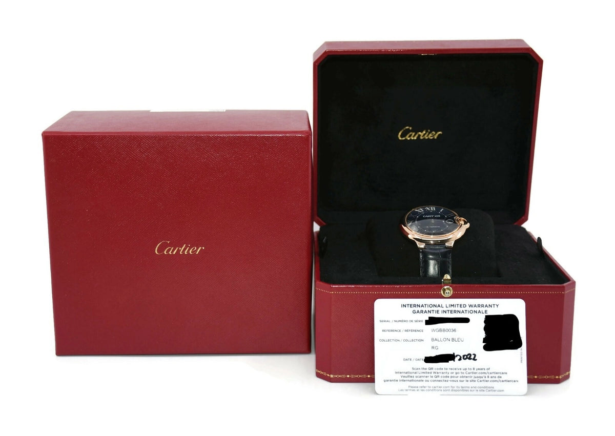Cartier Ballon Bleu 18K Rose Gold Watch WGBB0036