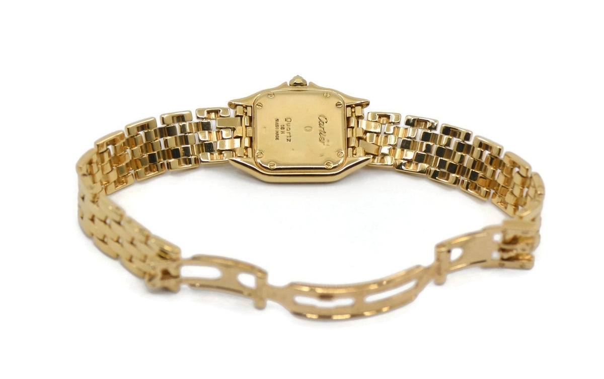Cartier Panthere Diamond 18K Yellow Gold Watch 866911