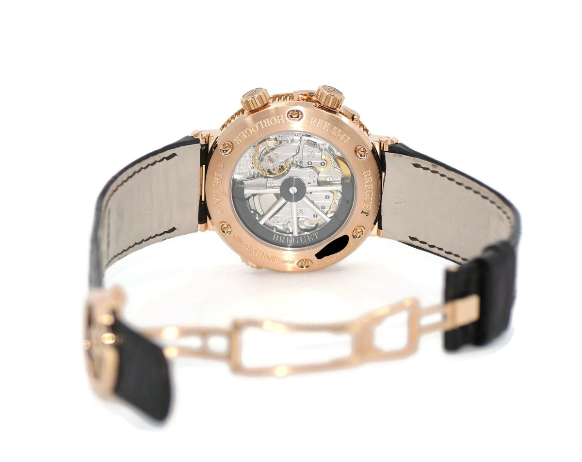 Breguet Marine Alarm 18K Rose Gold Watch 5547