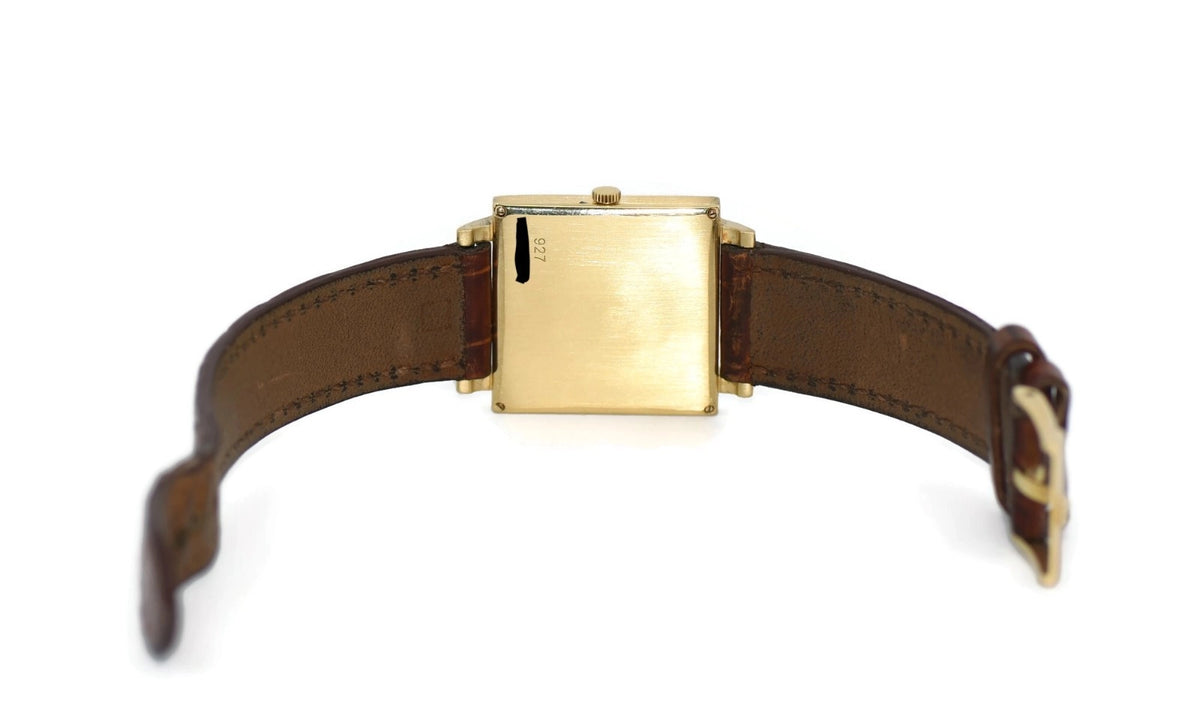 Piaget Classic Square 18K Yellow Giold Watch 927