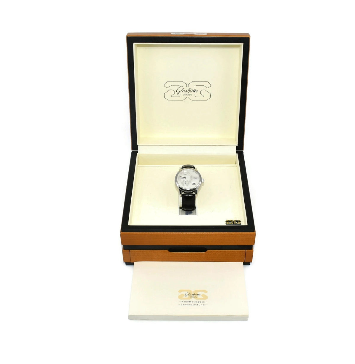 Glashutte Original Panomaticdate Stainless Steel Watch 90-01-02-02-14