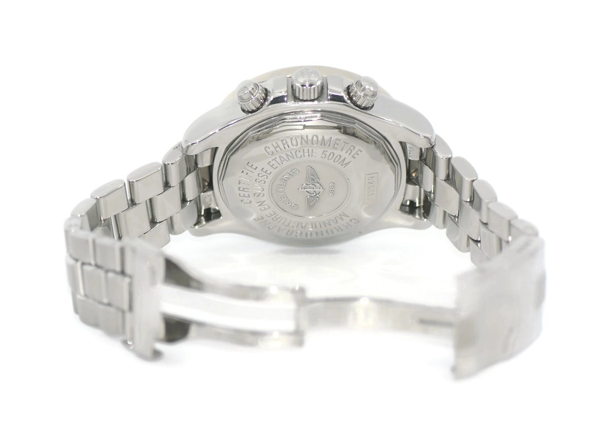 Breitling Superocean Diamond Chronograph Stainless Steel Watch A13340