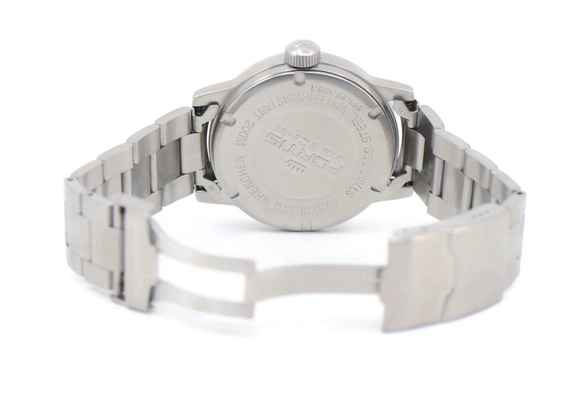Fortis Day Date Stainless Steel Watch 595.22.158.1