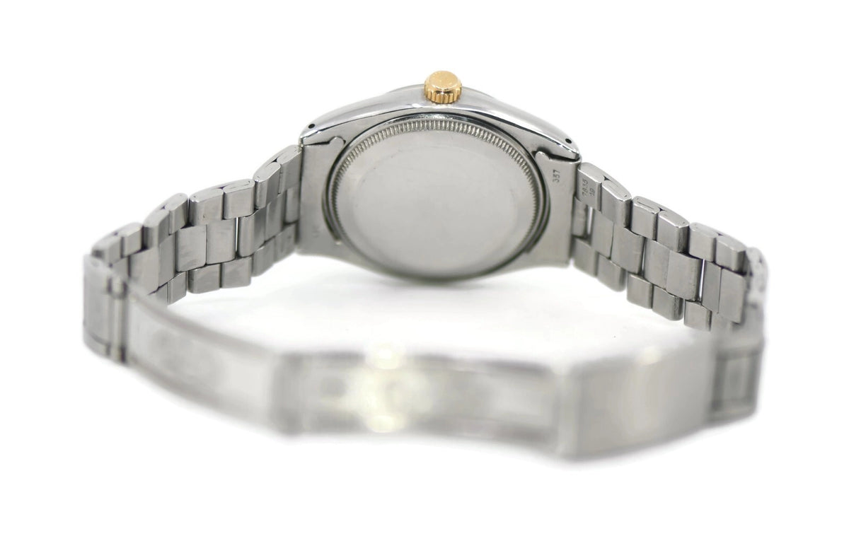Rolex Oyster Perpetual Two Tone Stainless Steel Watch 6565