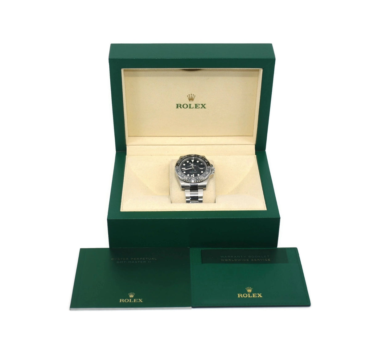 Rolex GMT-Master II Bruce Wayne Stainless Steel Watch 126710GRNR