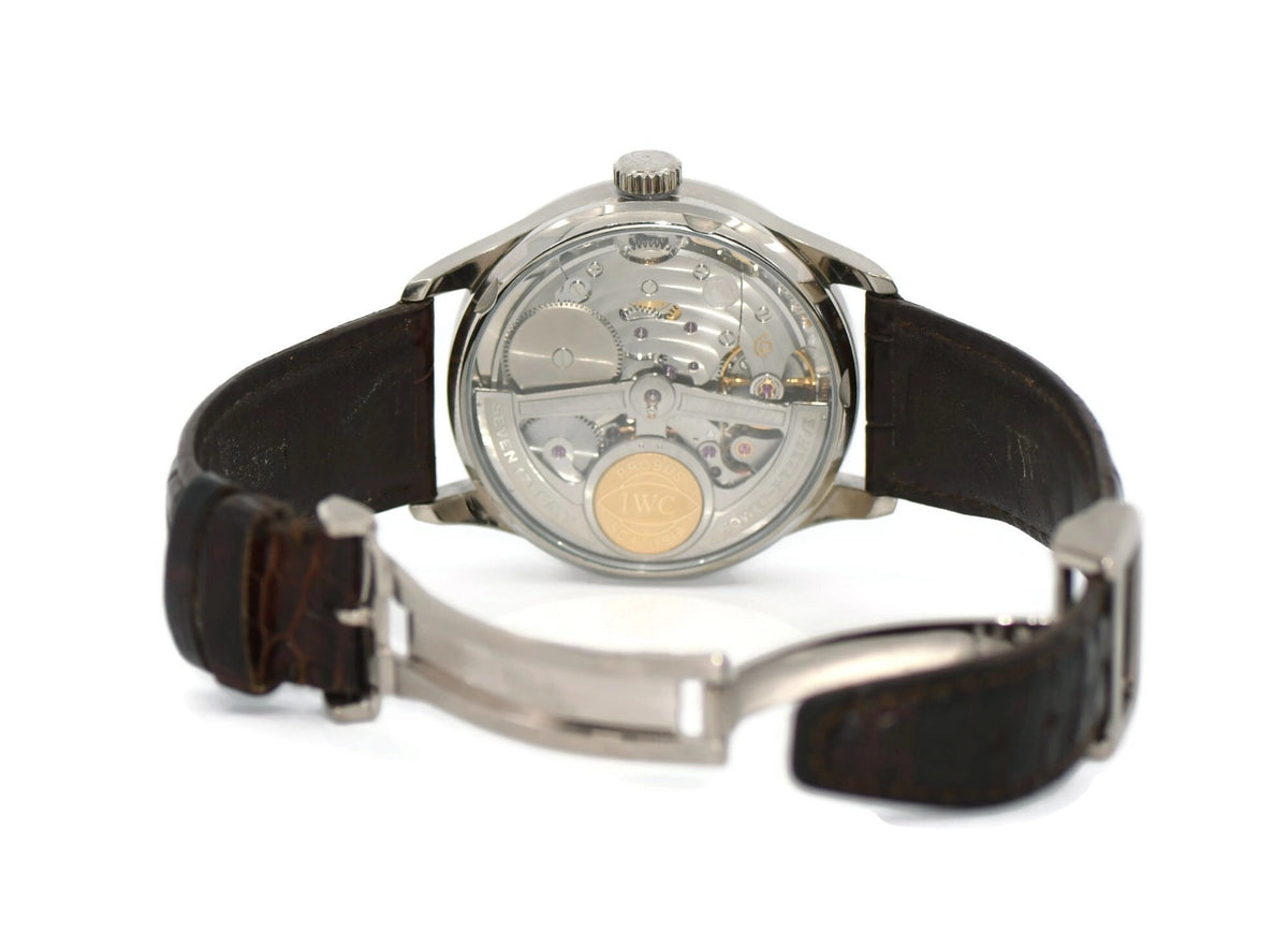 IWC Portuguese 7 Day 18K White Gold Watch IW500106