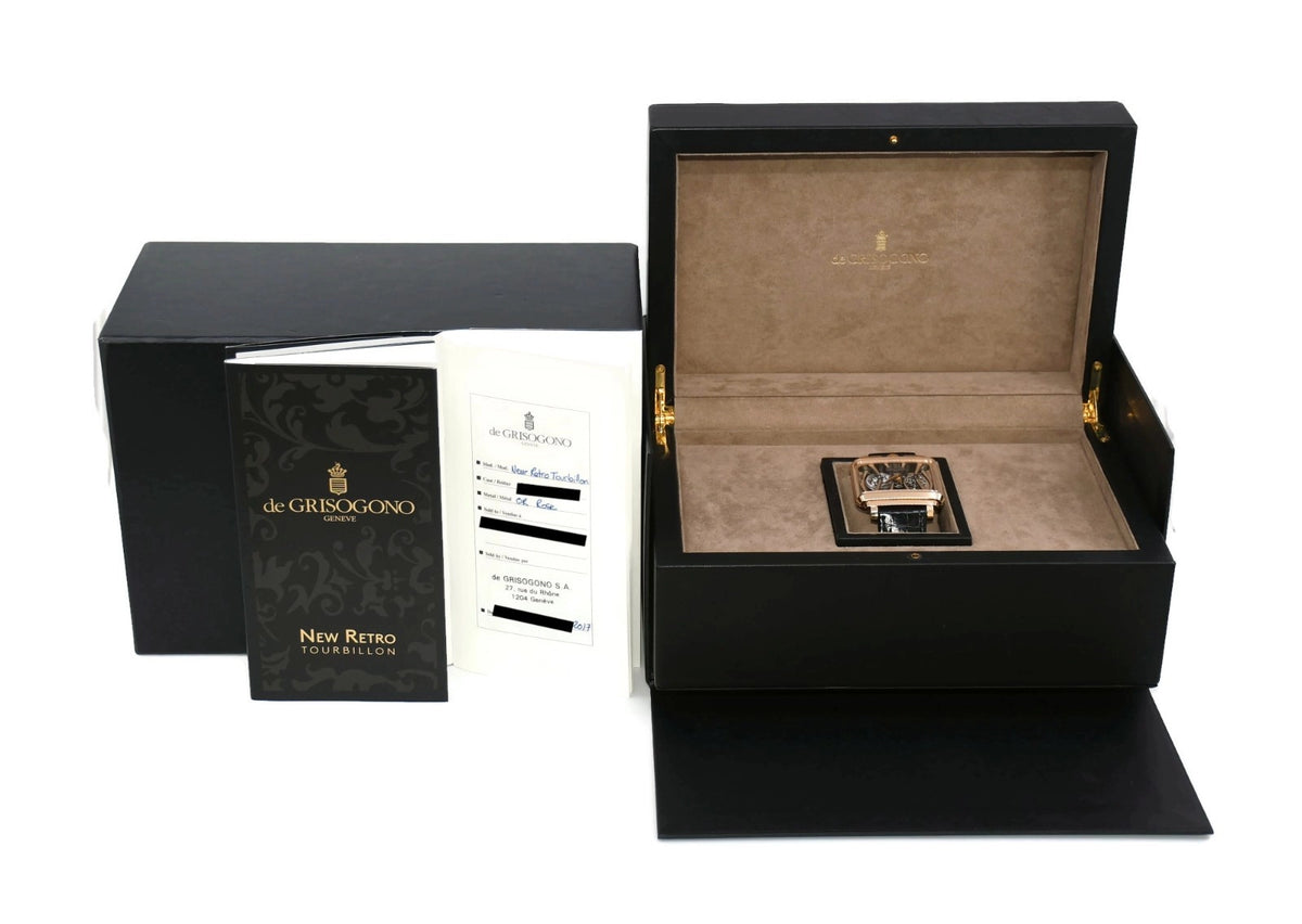 De Grisogono Retro Tourbillon 18K Rose Gold Watch