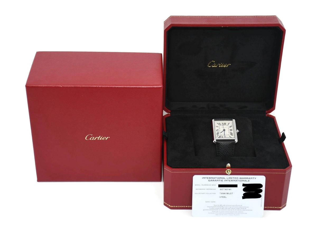 Cartier Tank Must Stainless Steel Watch WSTA0141