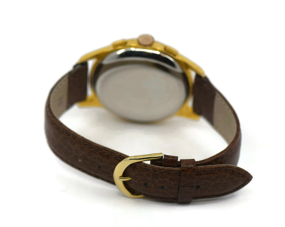 Delbana Vintage Chronograph Two Tone Stainless Steel Watch