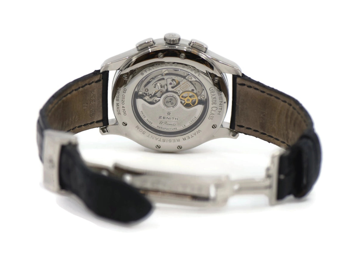 Zenith El Primero Grand Class Chronograph Stainless Steel Watch 03.0520.4100