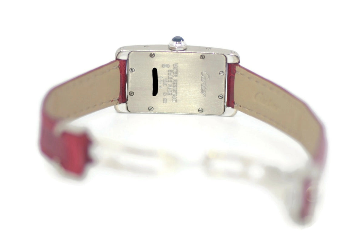 Cartier Tand American 18K White Gold Watch W2601956