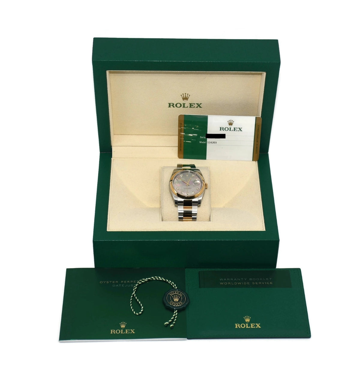 Rolex Datejust 18K/Stainless Steel Watch 116203