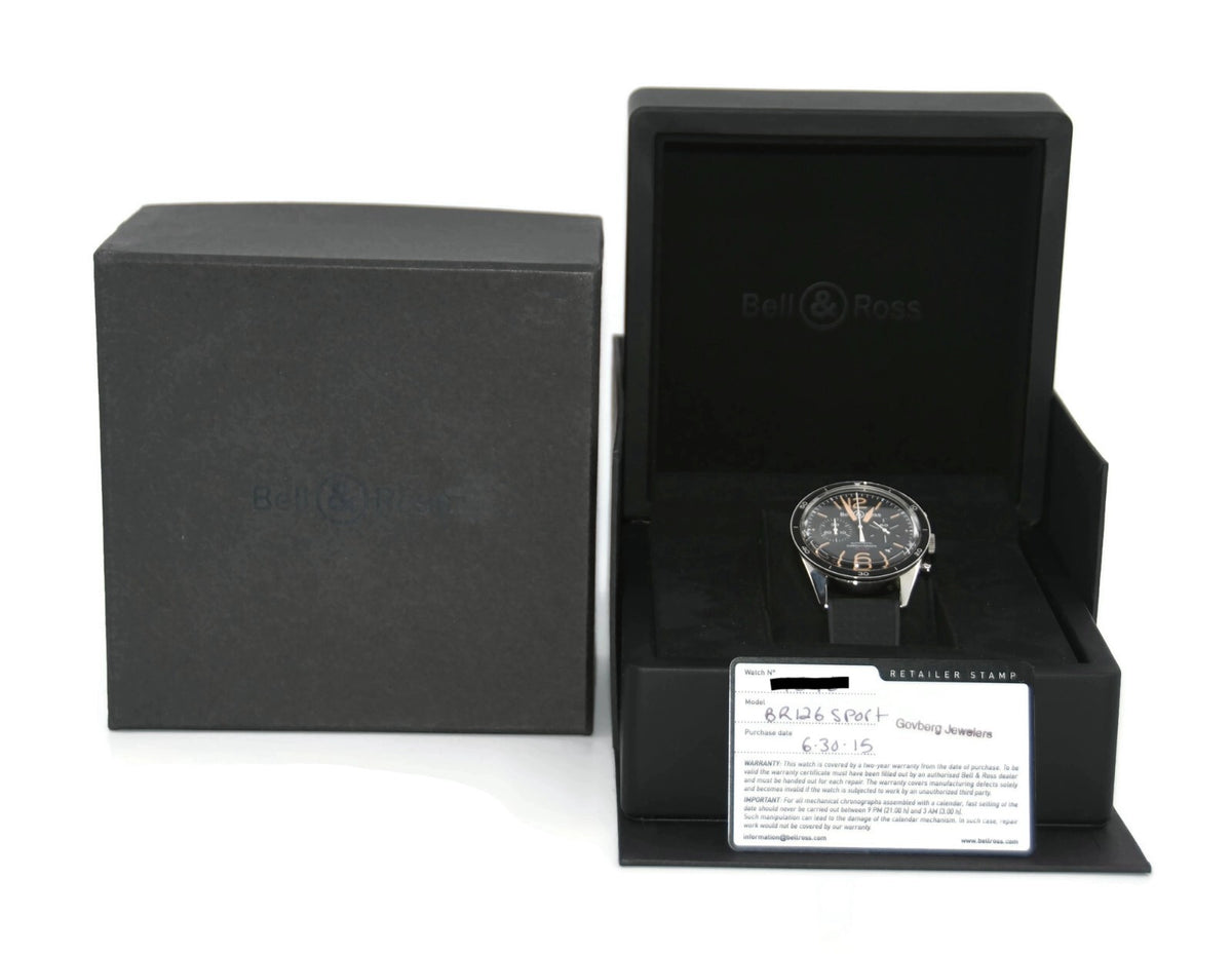 Bell & Ross Heritage Chronograph Stainless Steel Watch BR126