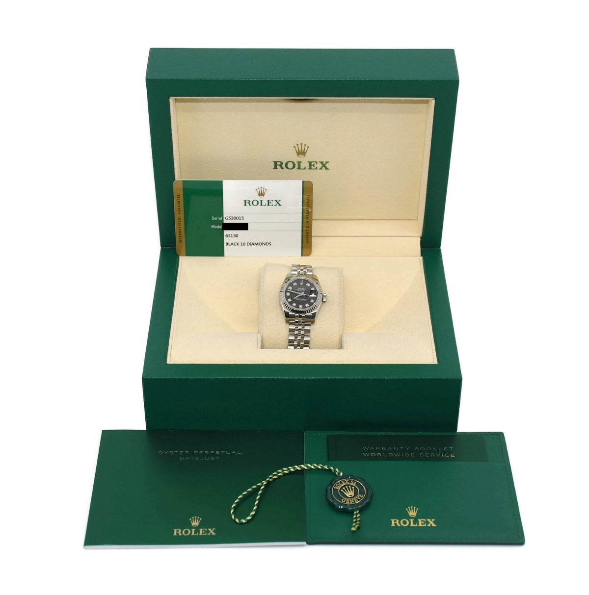 Rolex Datejust Diamond Stainless Steel Watch 179174