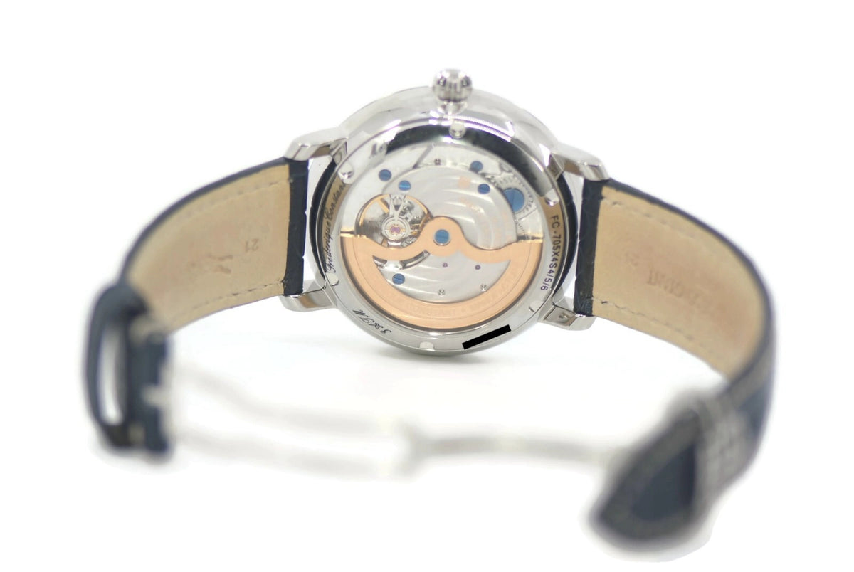 Frederique Constant Slimline Moonphase Stainless Steel Watch FC-705NR4S6