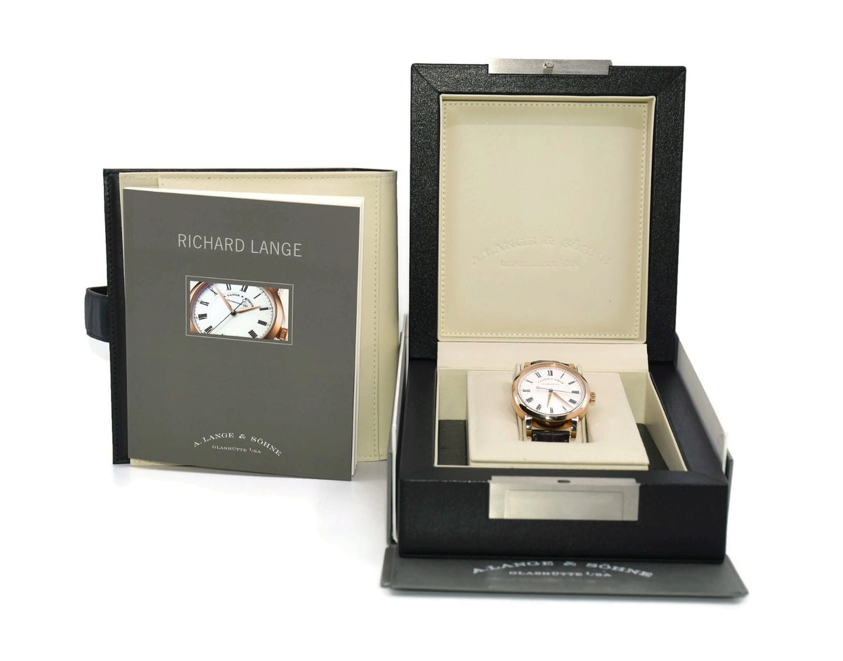 A Lange & Sohne Richard Lange 18K Rose Gold Watch 232.032