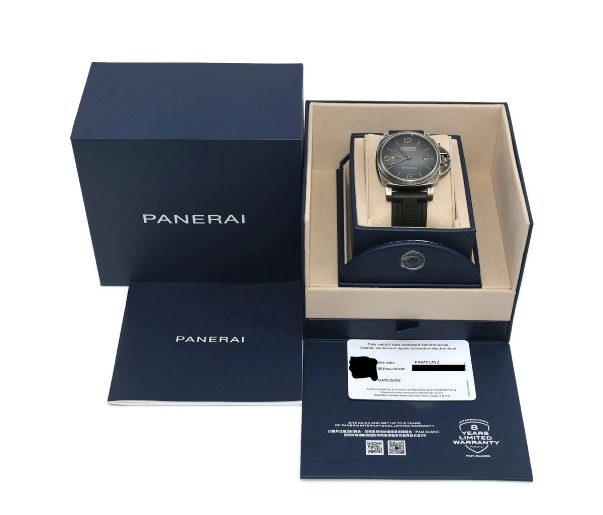 Panerai Luminor Marina Navy Seals Stainless Steel Watch PAM01412
