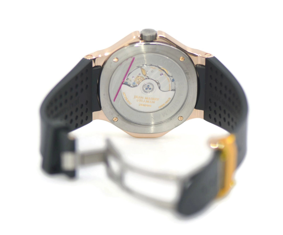 Jean-Mairet Gillman World Time 18K Rose Gold Watch