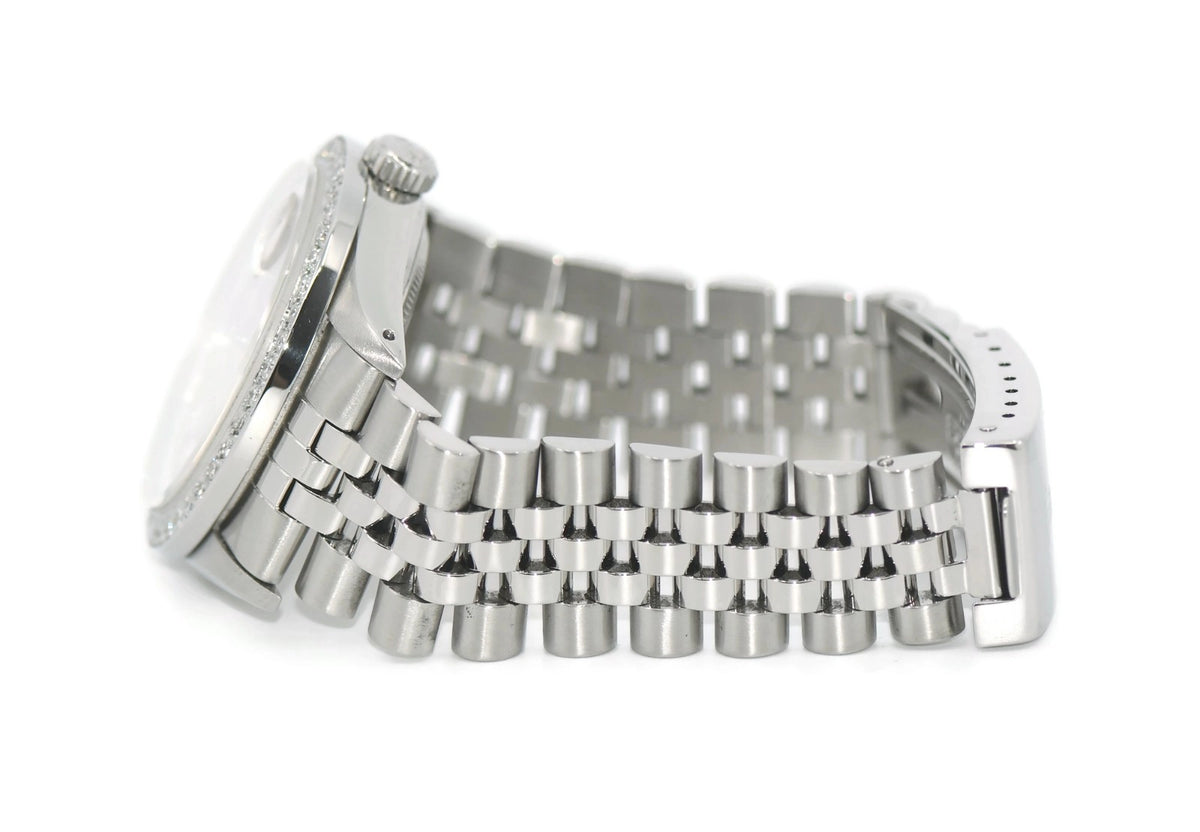 Rolex Datejust Diamond Stainless Steel Watch 16014