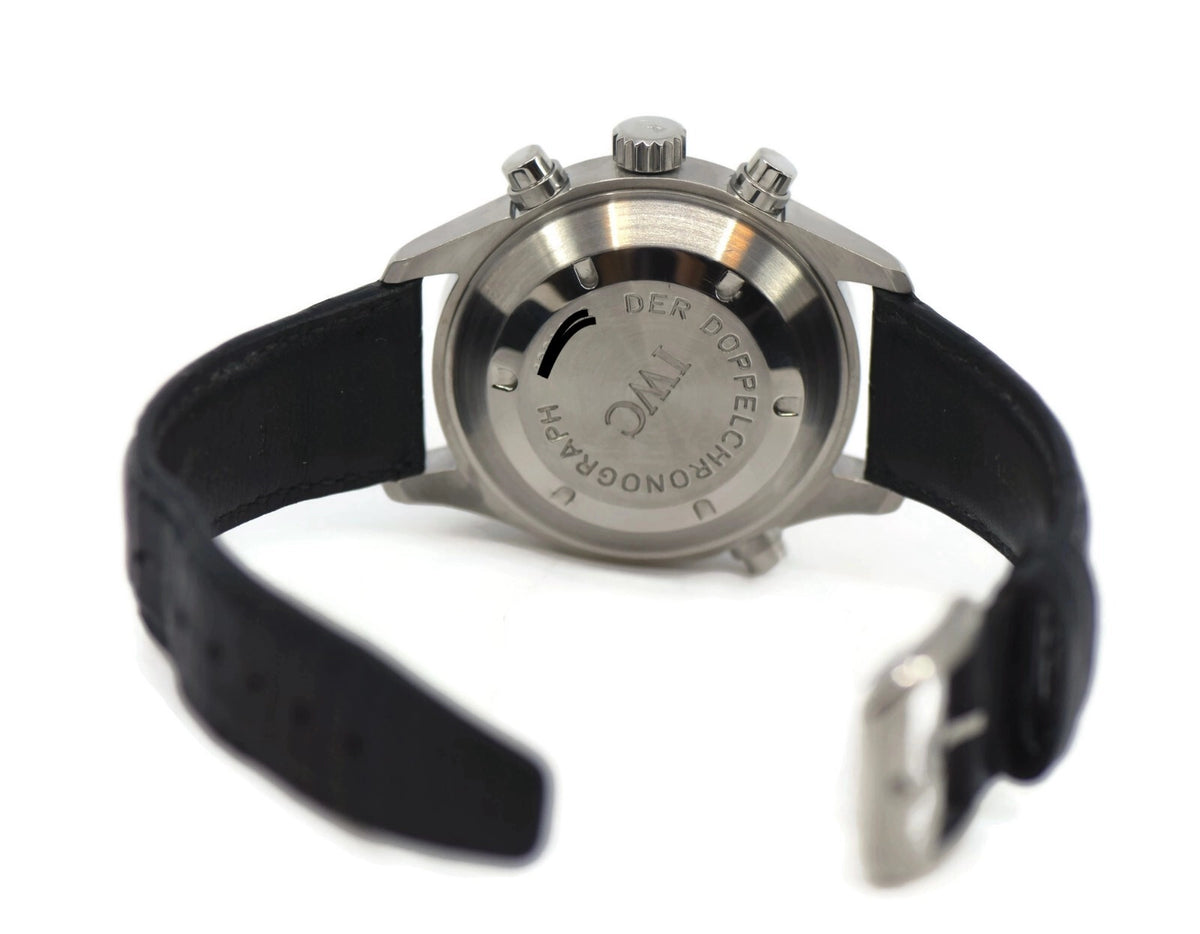 IWC Pilots Double Chronograph Stainless Steel Watch 3713