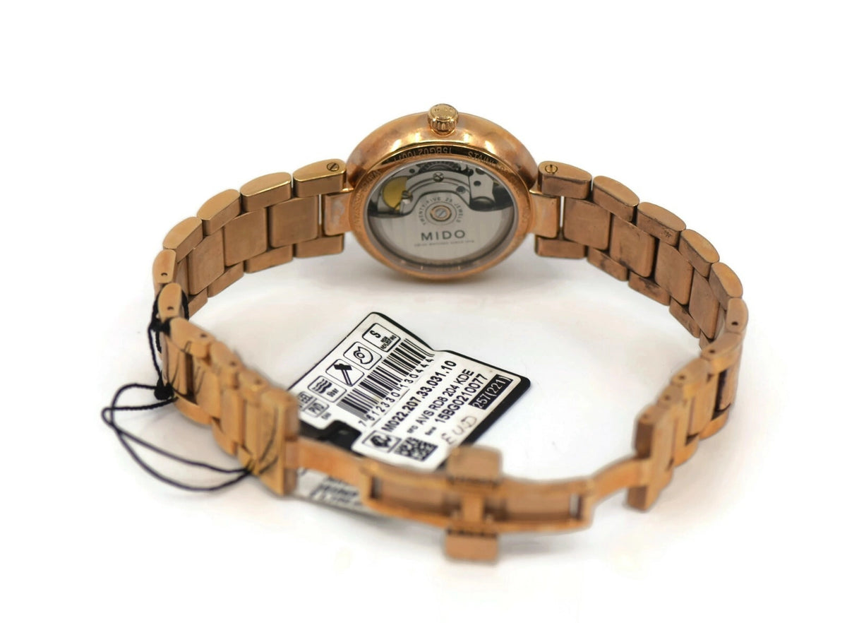 Mido Baroncelli Donna Gold Tone Stainless Steel Watch M022.207.33.031.10