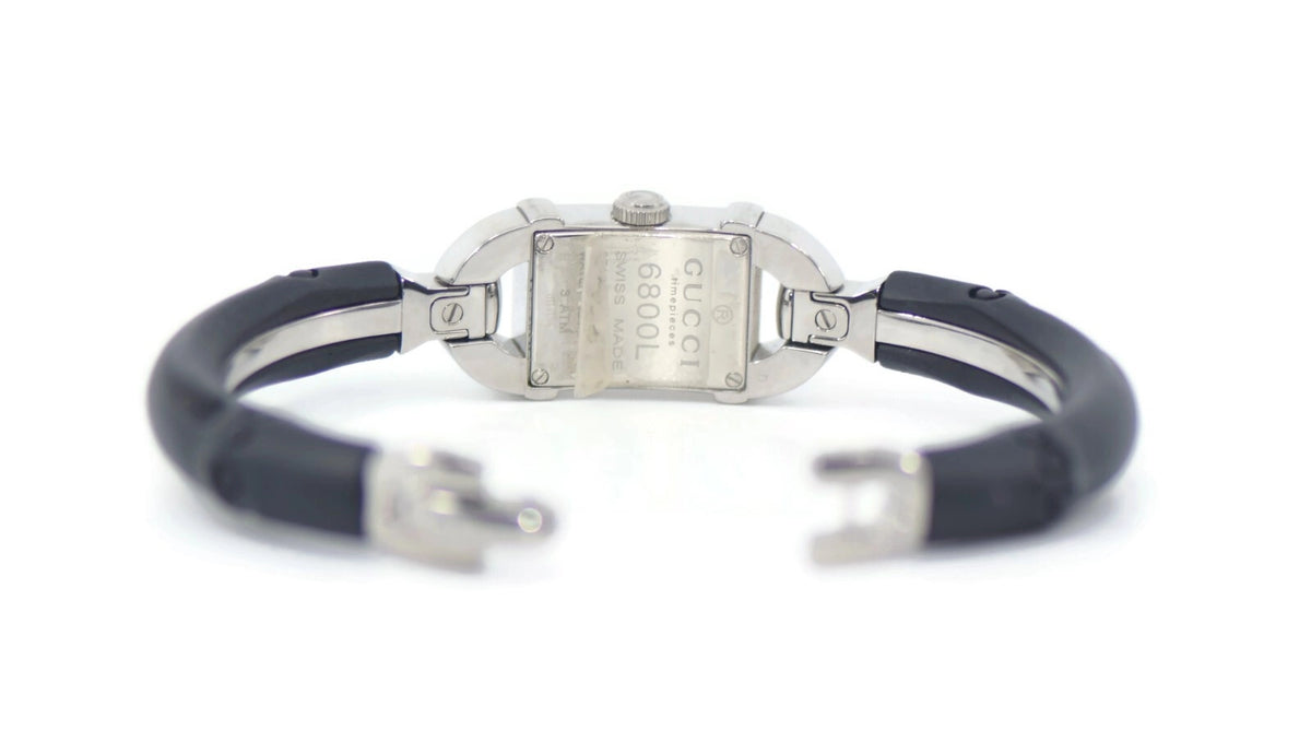 Gucci Diamond Stainless Steel Bangle Watch 6800L