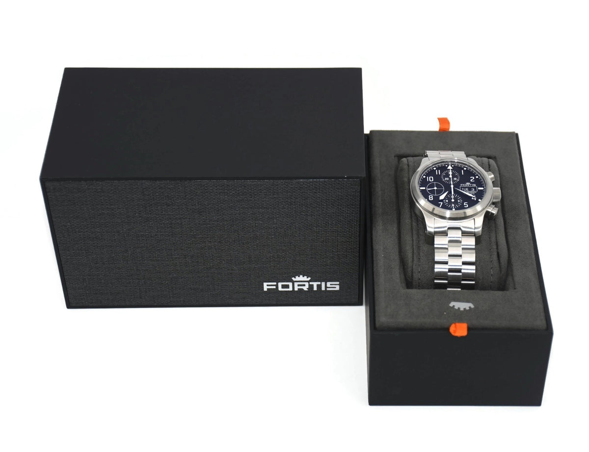 Fortis Aeromaster B-42 Stainless Steel Watch 656.10.141