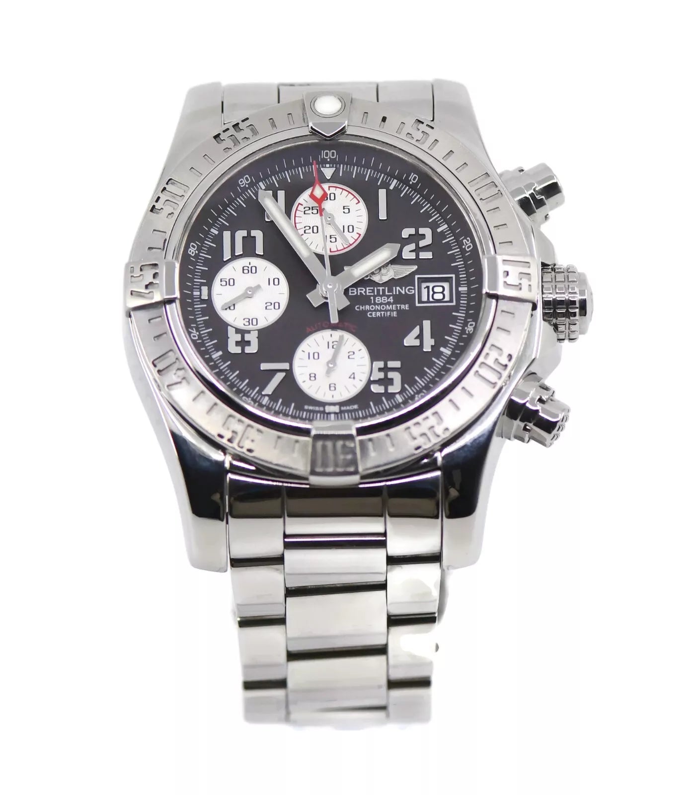 Breitling Avenger 2 Chronograph Stainless Steel Watch A13381