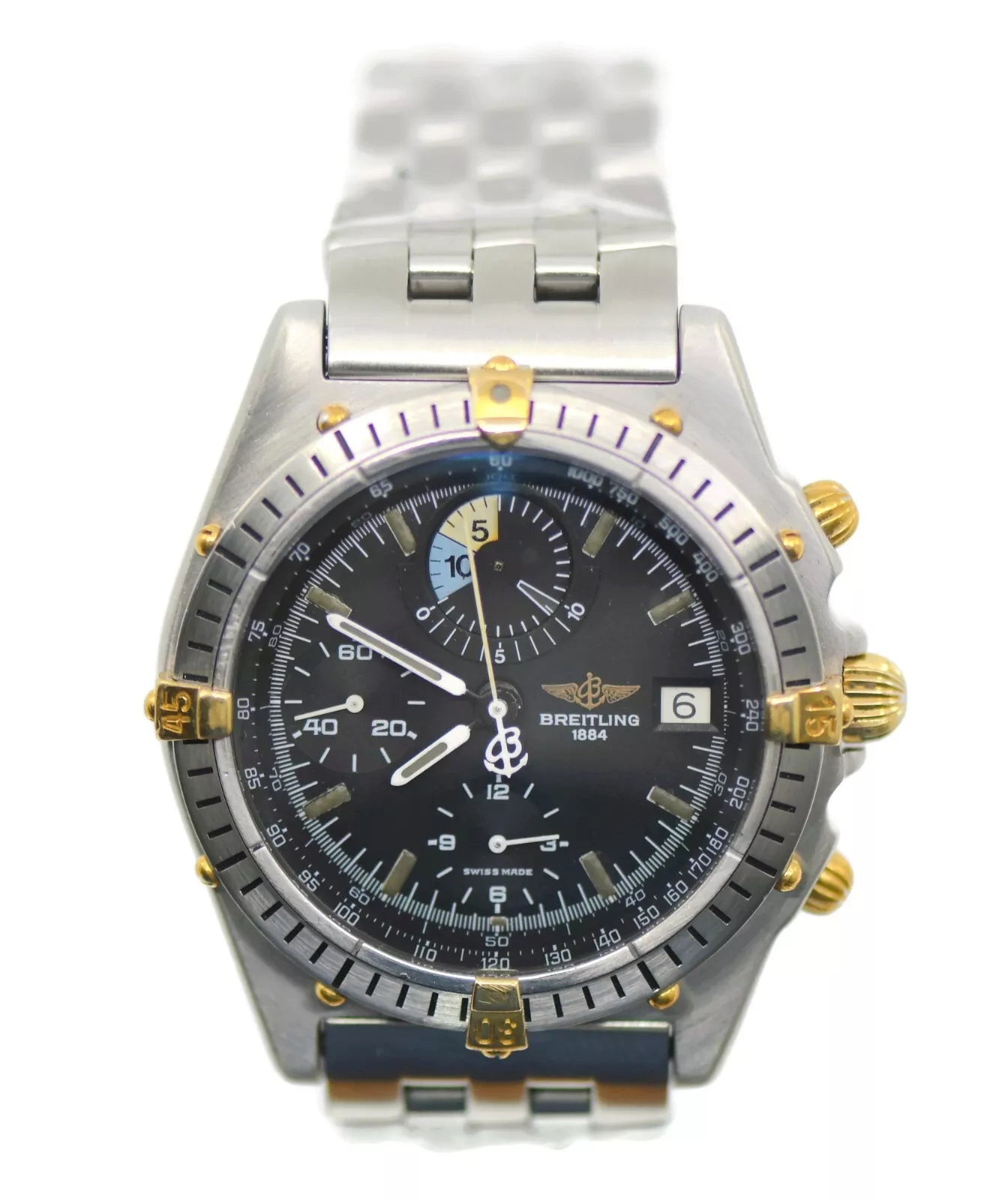 Breitling Chronomat Two Tone Stainless Steel Watch B13047