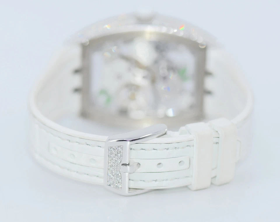 Franck Muller Vanguard Flower Diamond 18K White Gold Watch V35S6SQT