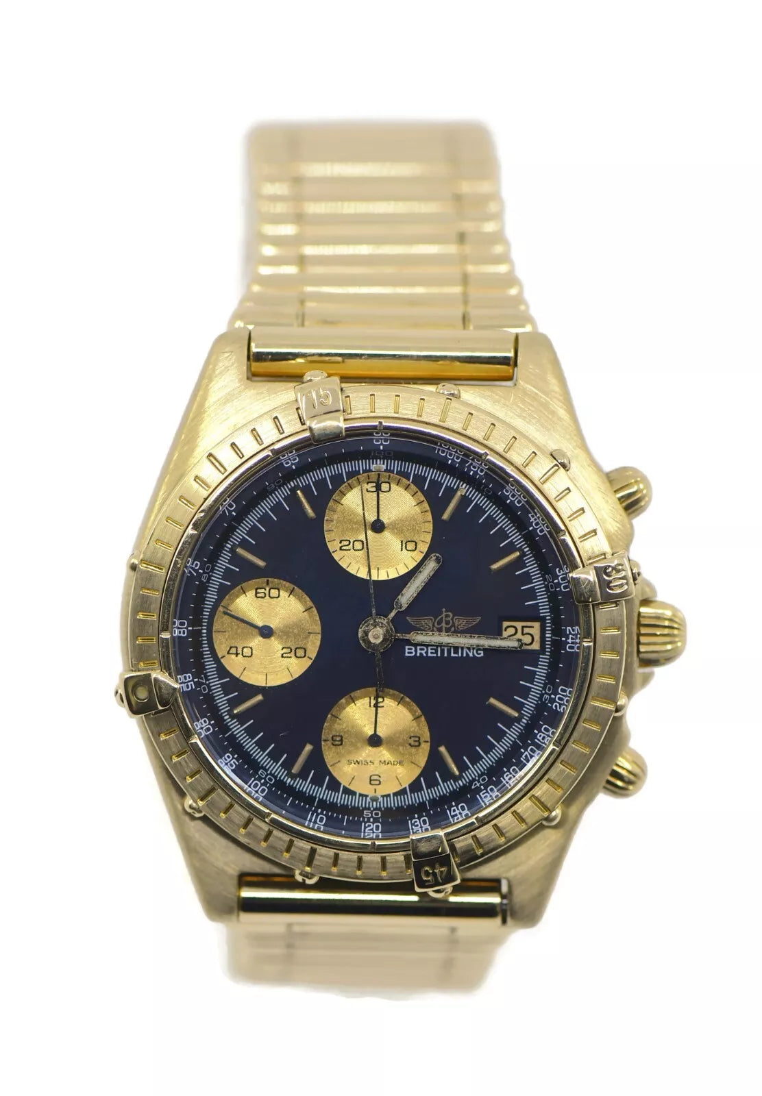 Breitling Chronomat 18K Yellow Gold Watch 81950
