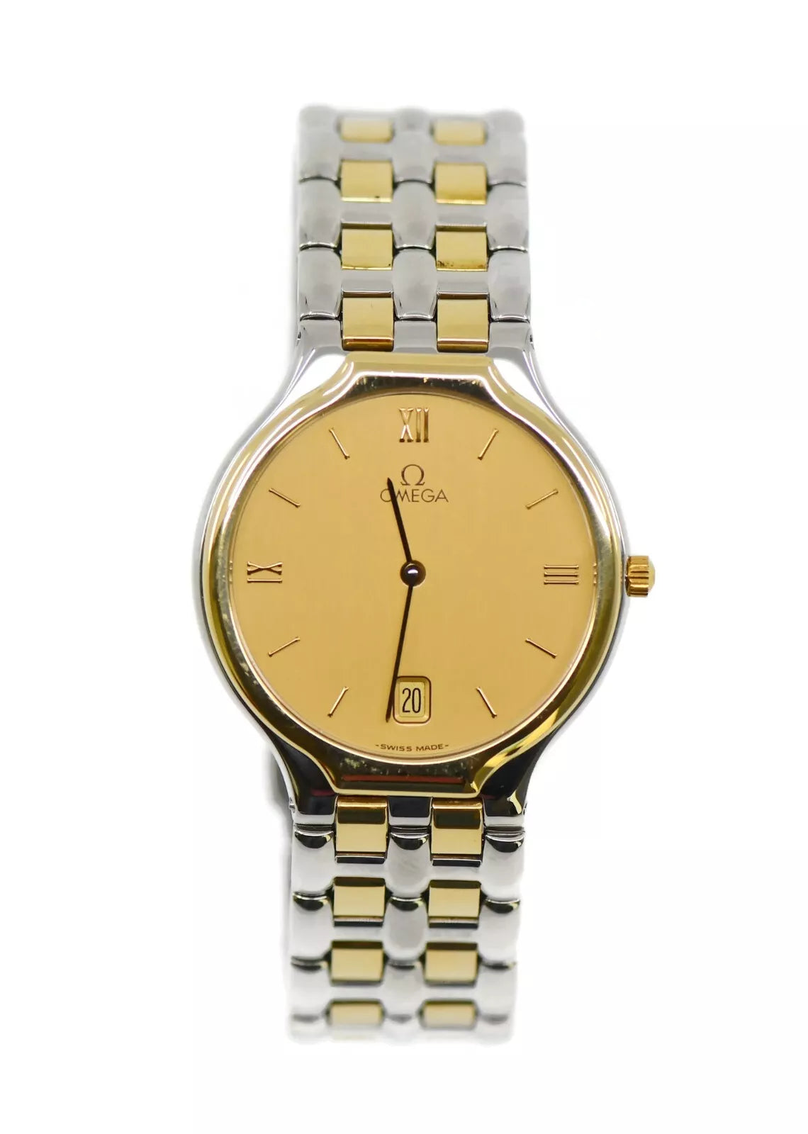 Omega DeVille Two Tone Stainless Steel Watch
