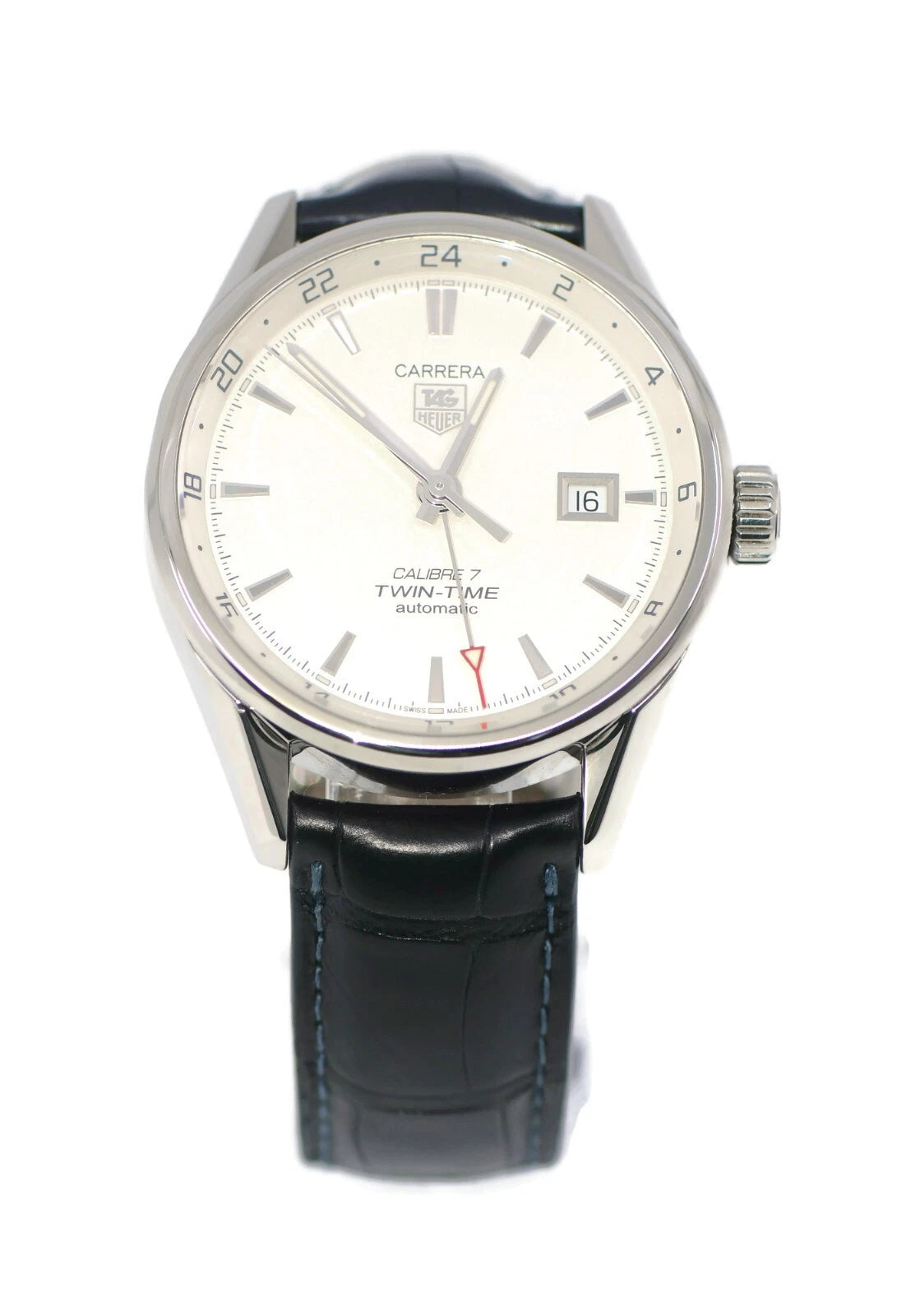 Tag Heuer Carrera Twin Time Stainless Steel Watch WAR2011